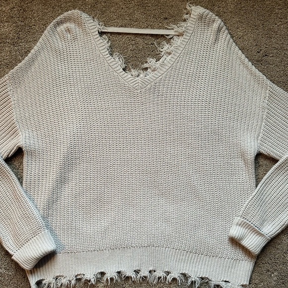 Rue21 Distressed Knit Sweater- Size 2xl - Picture 2 of 3